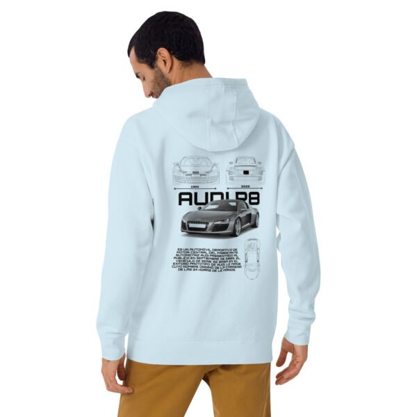 Sudadera con capucha unisex de coches AUDI