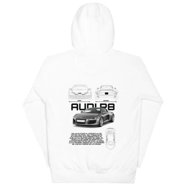 Sudadera con capucha unisex de coches AUDI
